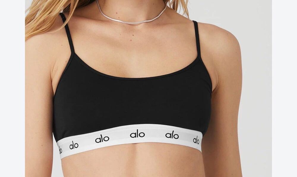 Alo Yoga black crop bralette